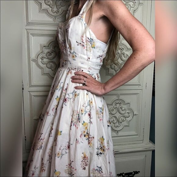 MANGO flower midi dress  - Picture 6 of 10